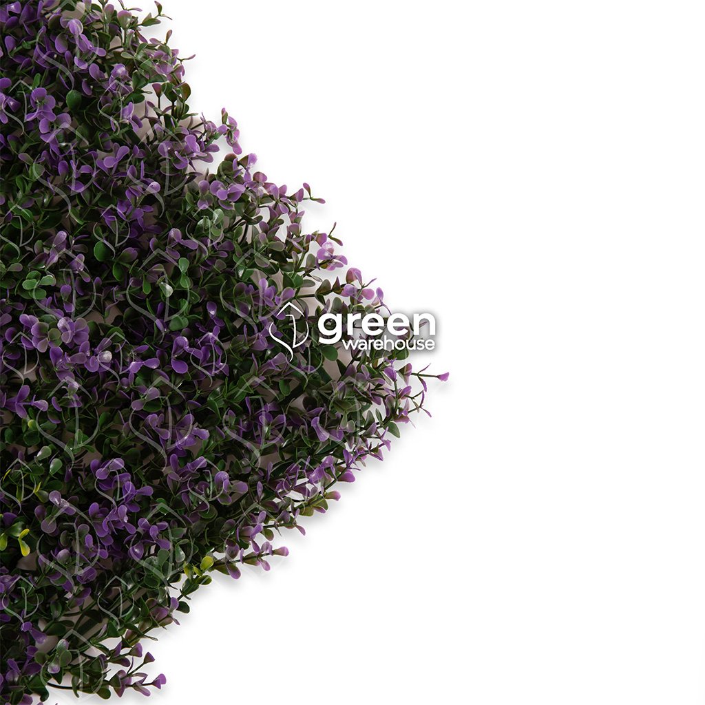 The Artificial Lavender Foliage for Green Wall has small green leaves with purple tips that will brighten up any space.