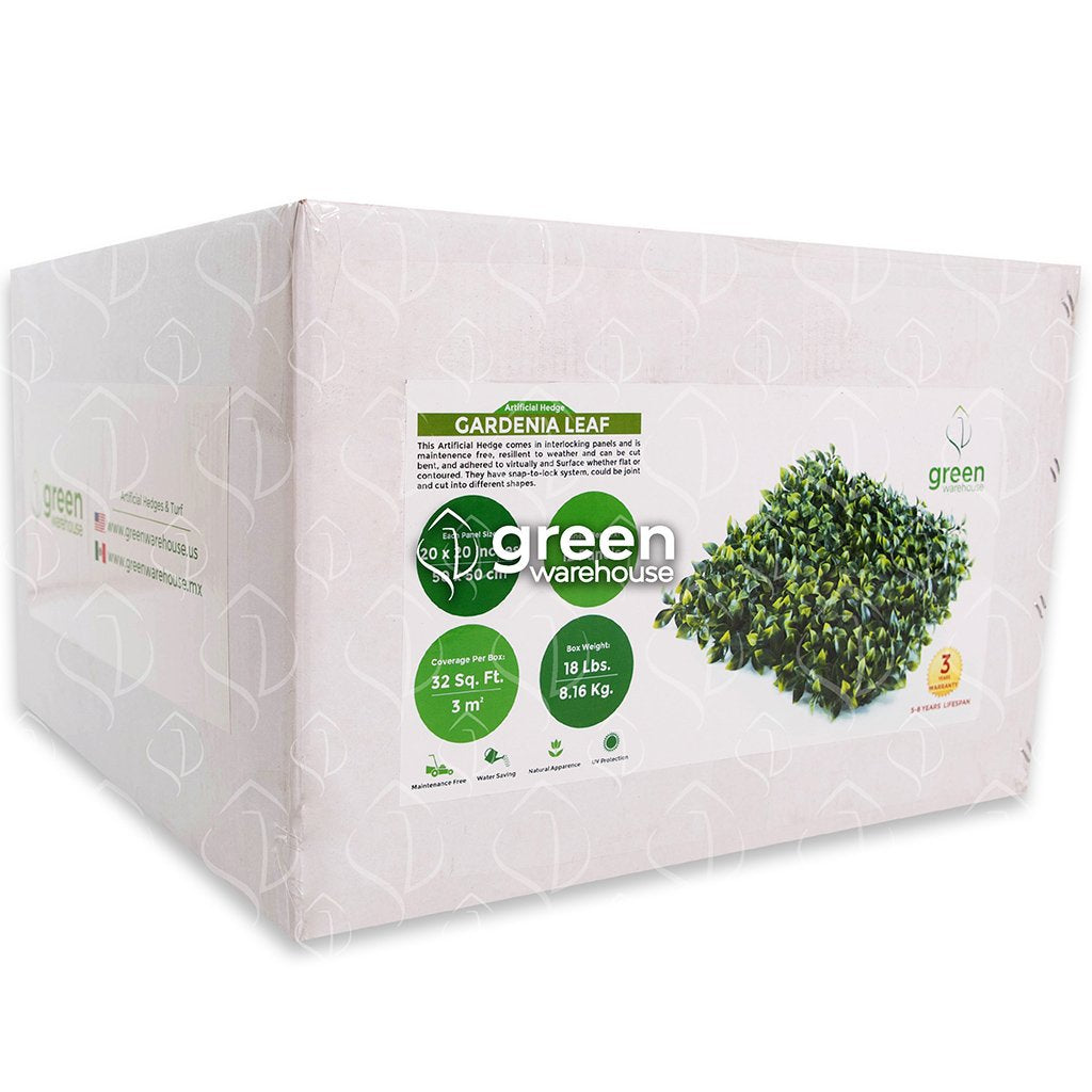 Gardenia Leaf - Artificial Hedge Panel for Green Walls - 40"x40" (10.76 sqft) - Green Warehouse