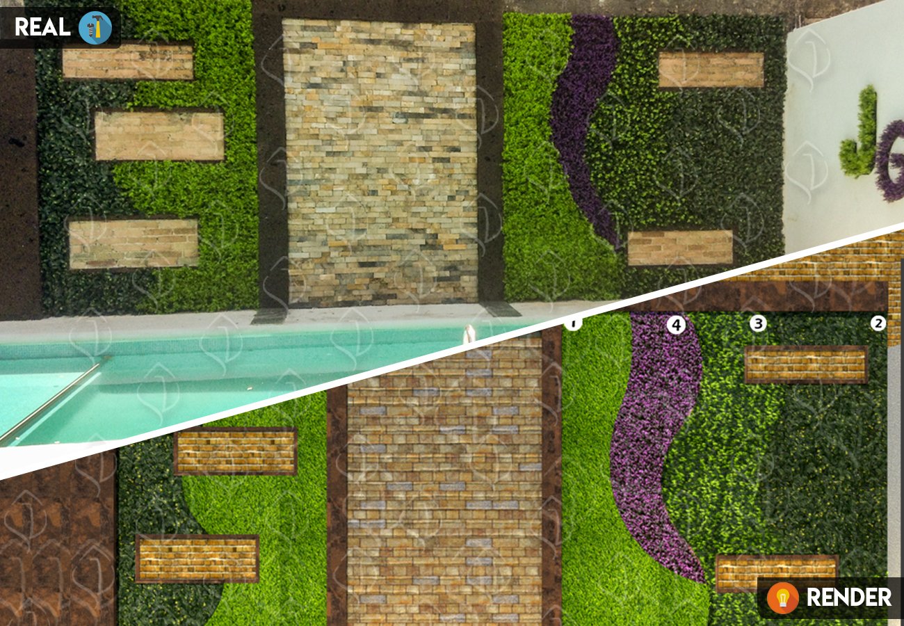 Green Wall Design/Rendering - Green Warehouse
