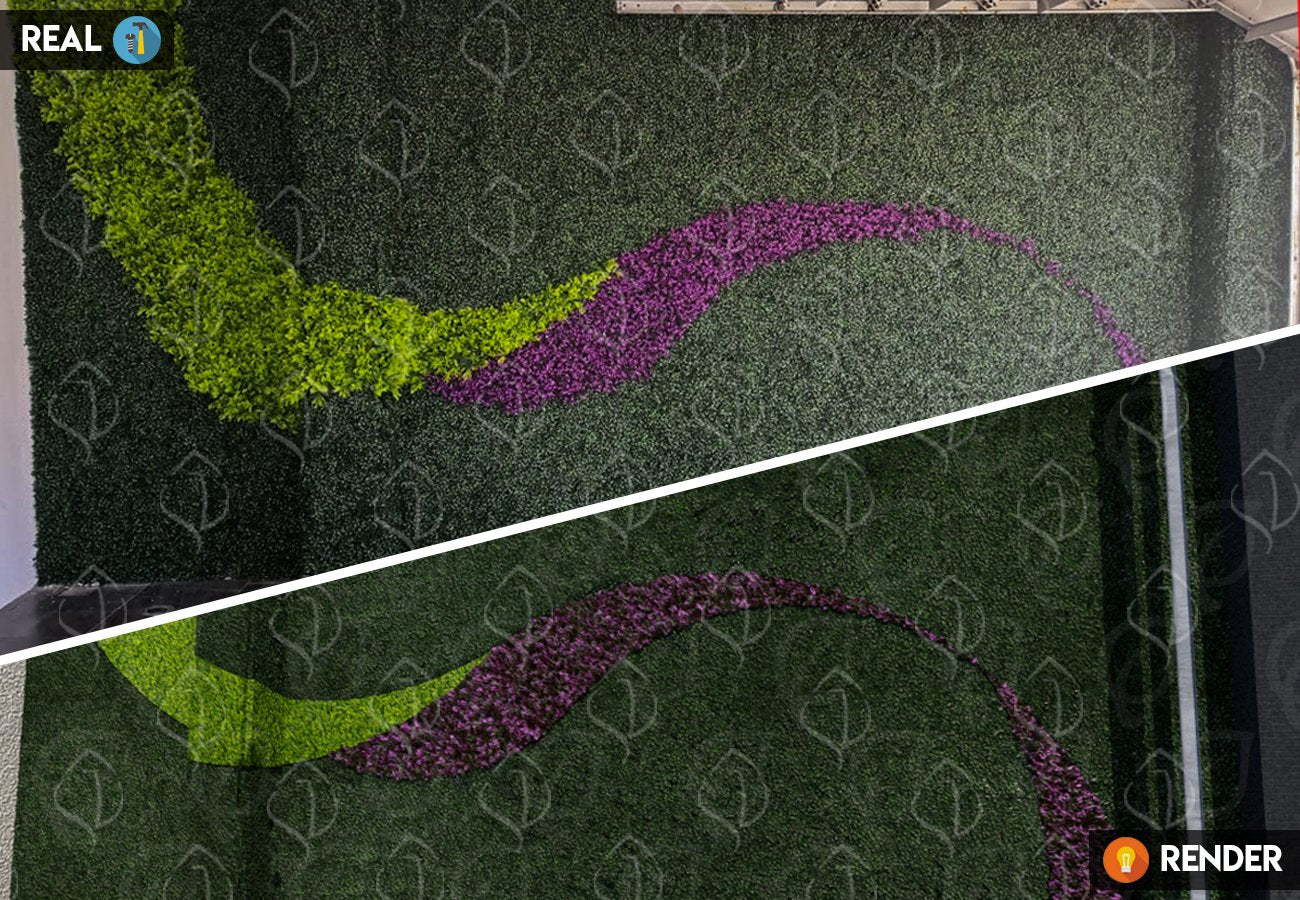 Green Wall Design/Rendering - Green Warehouse