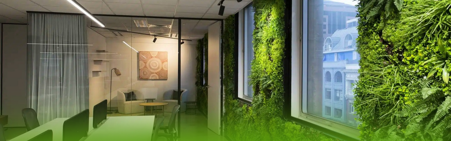 Artificial green walls in offices: Boost productivity and style