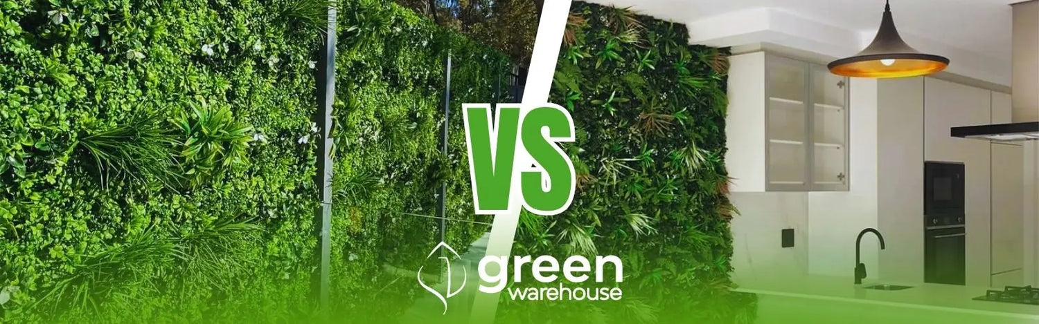 Differences between using artificial foliage indoors and outdoors