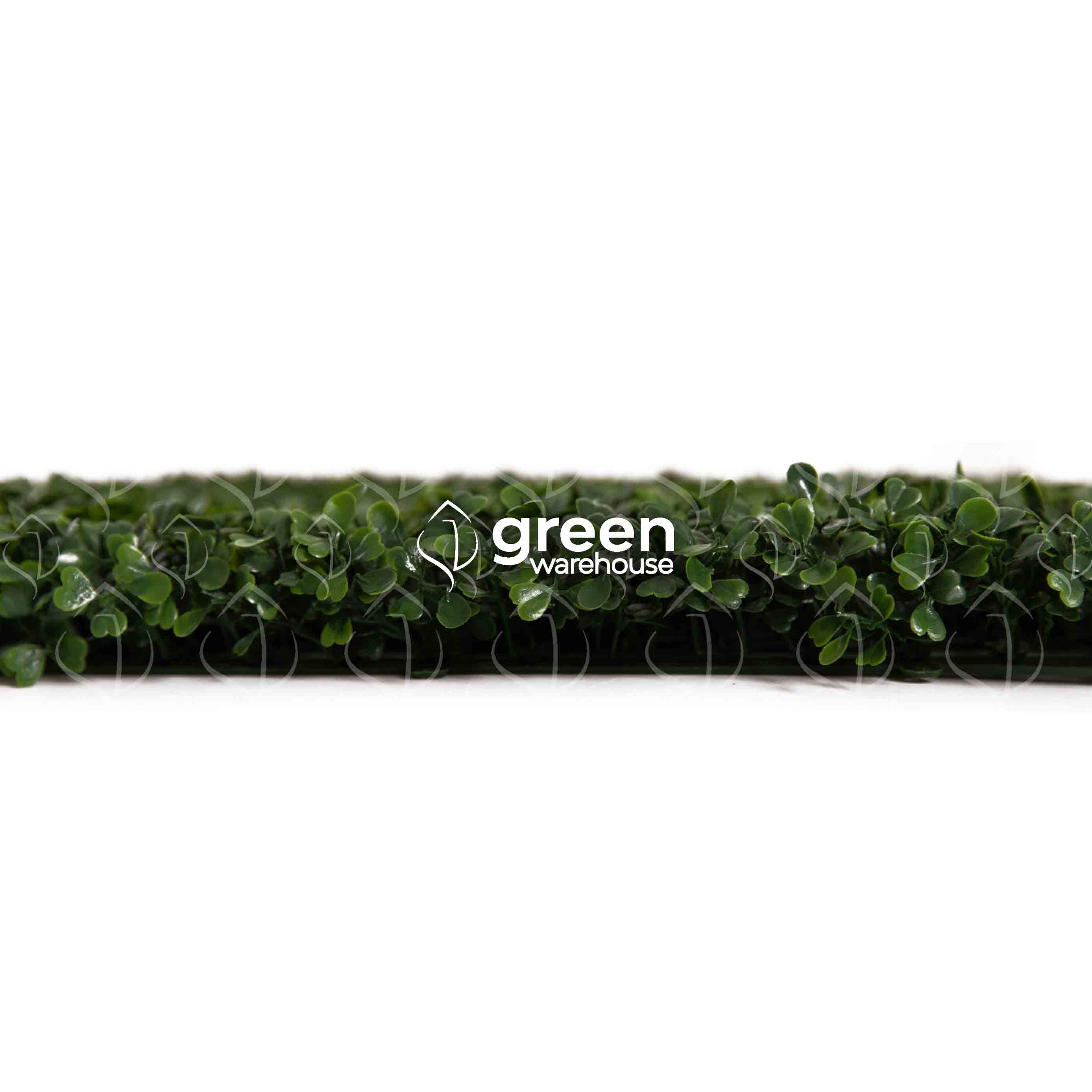 Boxwood Artificial Foliage has a small, dark green leaf and a nice texture.