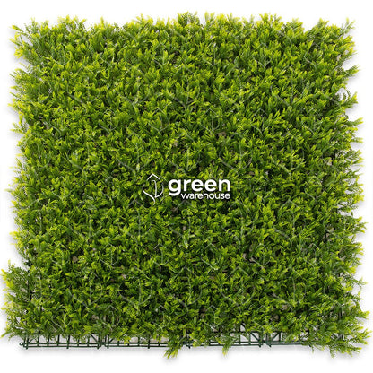 The Japanese Fern Artificial Foliage is characterized by its textured finish with a greenish yellow color to achieve the fresh appearance of a fern. It is full of life and contrasts perfectly with strong and dark colors, generating an atmosphere of humidity and freshness, as well as unparalleled realism. It is the favorite option to design Green Walls next to other foliage to achieve the harmony and look that is sought.