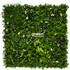 Black Forest Artificial Living Wall Panel 40x40 with UV-protected foliage, mix of myrtle leaves, clovers, tropical stars, and white gardenia flowers – high-density greenery wall for outdoor décor