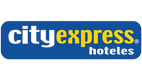 City Express Hoteles logo – client of Green Warehouse artificial foliage panels for hotel decor and vertical gardens