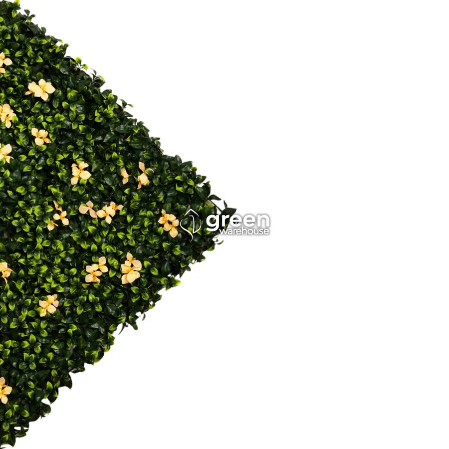 Gardenia Flower - Artificial Hedge Panel for Green Walls - 40&quot;x40&quot; (10.76 sqft)