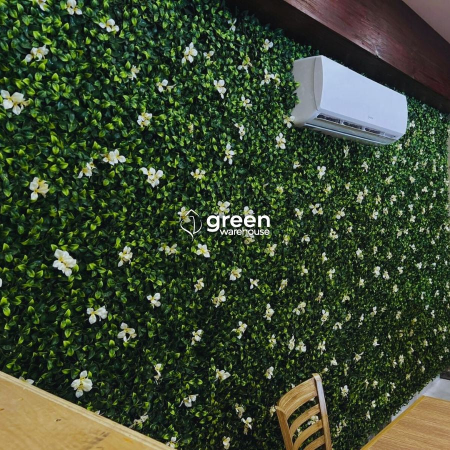 Gardenia Flower - Artificial Hedge Panel for Green Walls - 40"x40" (10.76 sqft)