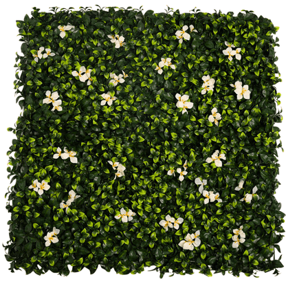 Gardenia Flower - Artificial Hedge Panel for Green Walls - 40&quot;x40&quot; (10.76 sqft)