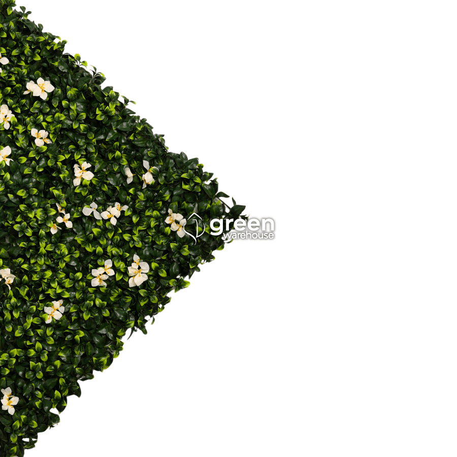 Gardenia Flower - Artificial Hedge Panel for Green Walls - 40&quot;x40&quot; (10.76 sqft)