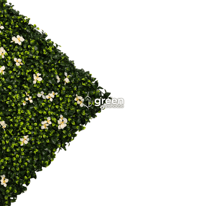 Gardenia Flower - Artificial Hedge Panel for Green Walls - 40&quot;x40&quot; (10.76 sqft)