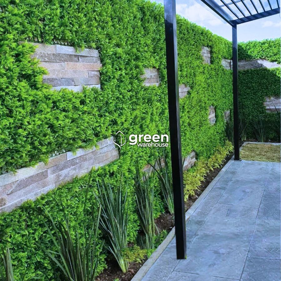 Japanese Fern - Artificial Hedge Panel for Green Walls - 40"x40" (10.76 sqft)