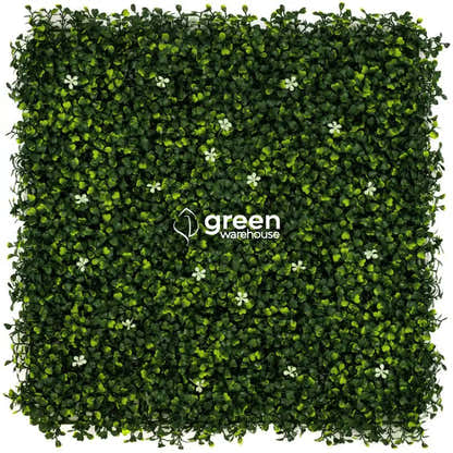 Jasmine - Artificial Hedge Panel for Green Walls - 40&quot;x40&quot; (10.76 sqft)