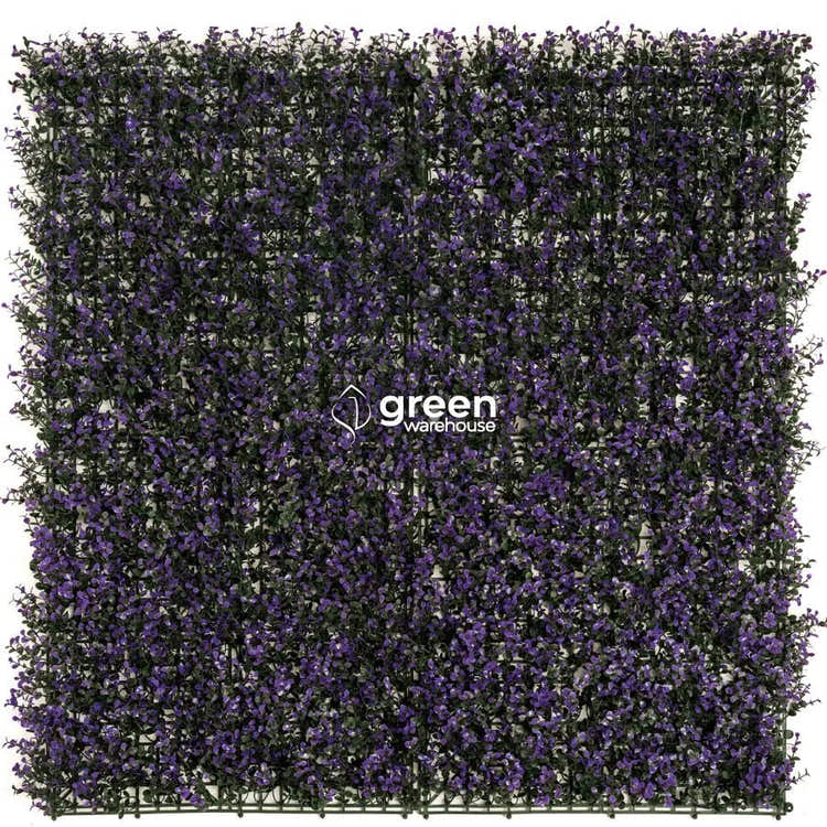 Lavander Myrtle - Artificial Hedge Panel for Green Walls - 40"x40" (10.76 sqft)