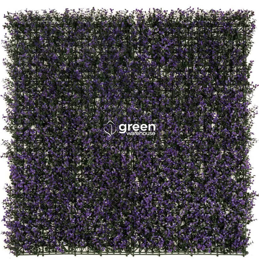 Lavander Myrtle - Artificial Hedge Panel for Green Walls - 40"x40" (10.76 sqft)