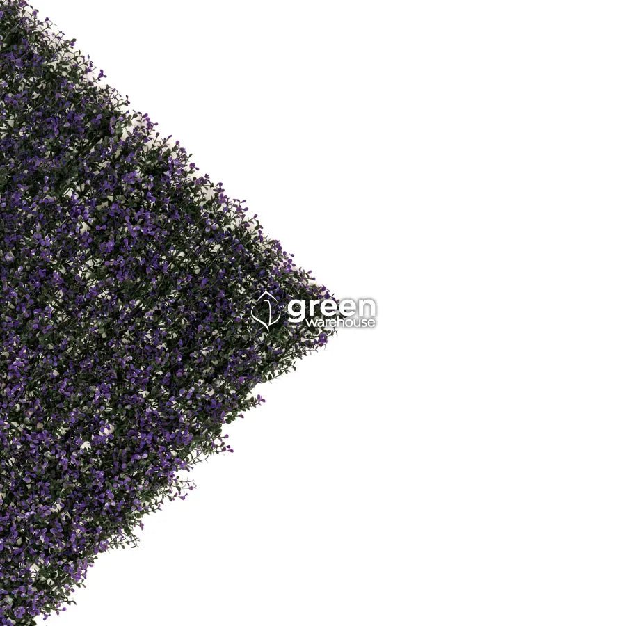 Lavander Myrtle - Artificial Hedge Panel for Green Walls - 40&quot;x40&quot; (10.76 sqft)
