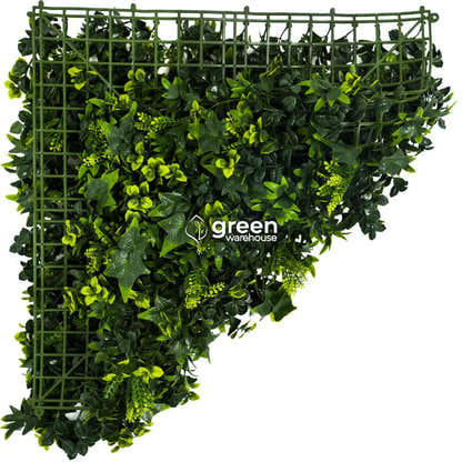 Mixed Fern - Artificial Hedge Panel for Green Walls - 40&quot;x40&quot; (10.76 sqft)
