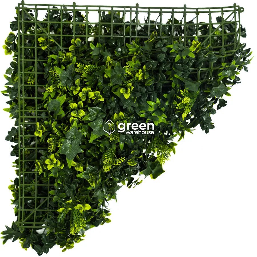 Mixed Fern - Artificial Hedge Panel for Green Walls - 40&quot;x40&quot; (10.76 sqft)