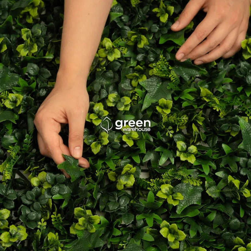 Mixed Fern - Artificial Hedge Panel for Green Walls - 40"x40" (10.76 sqft)