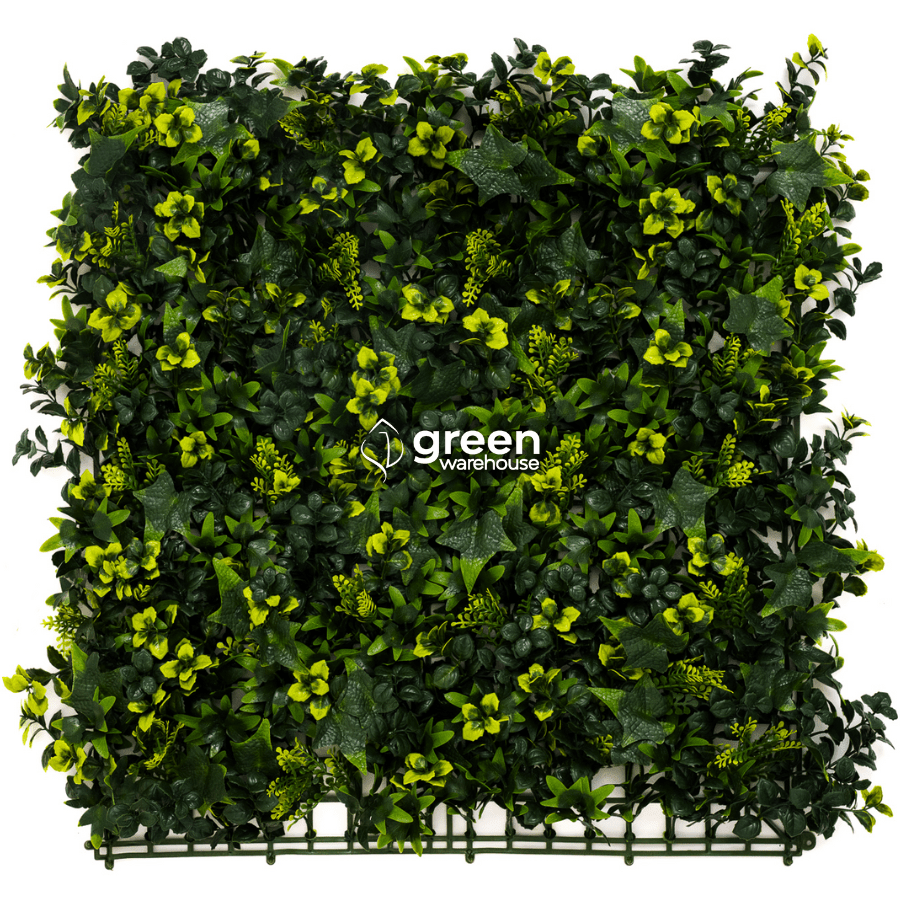 Mixed Fern - Artificial Hedge Panel for Green Walls - 40&quot;x40&quot; (10.76 sqft)