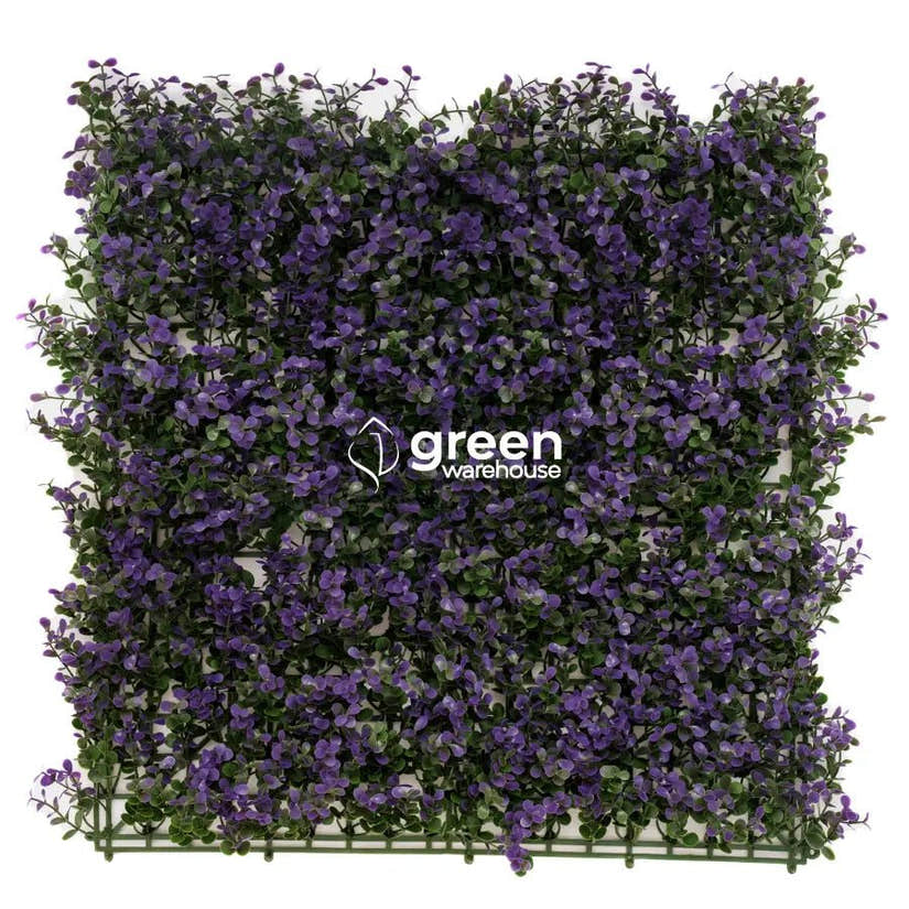 Lavander Myrtle - Artificial Hedge Panel for Green Walls - 40"x40" (10.76 sqft)