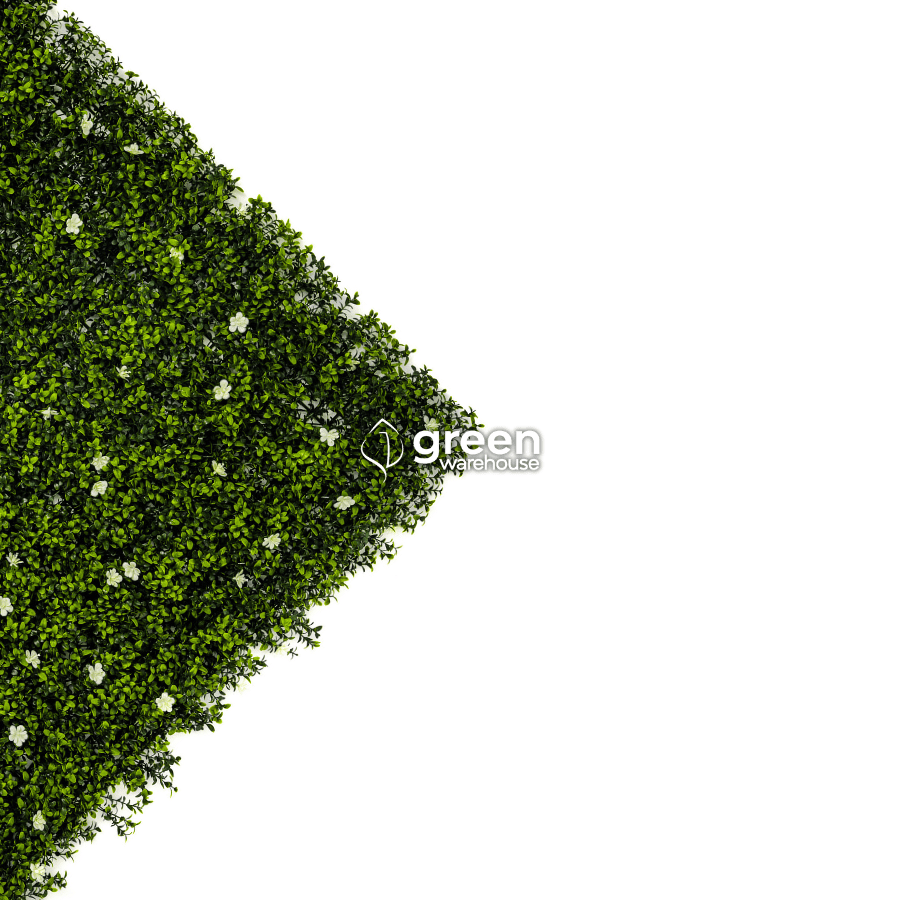 Myrtle Flower - Artificial Hedge Panel for Green Walls - 40&quot;x40&quot; (10.76 sqft)