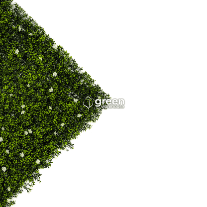 Myrtle Flower - Artificial Hedge Panel for Green Walls - 40&quot;x40&quot; (10.76 sqft)