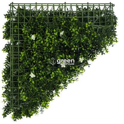 Myrtle Flower - Artificial Hedge Panel for Green Walls - 40&quot;x40&quot; (10.76 sqft)