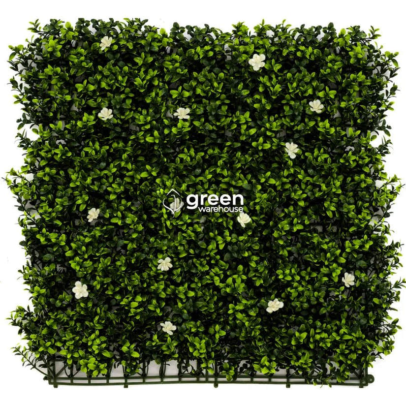 Myrtle Flower - Artificial Hedge Panel for Green Walls - 40"x40" (10.76 sqft)