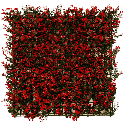Red Myrtle  - Artificial Hedge Panel for Green Walls - 40&quot;x40&quot; (10.76 sqft)