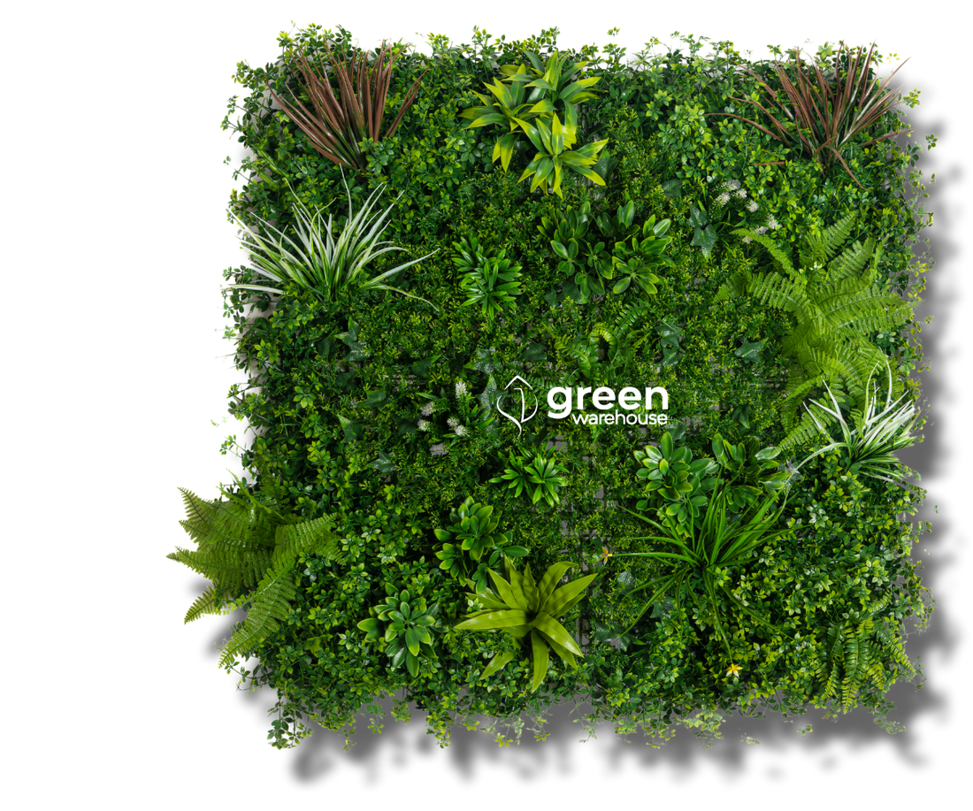 Tropical Mix  - Artificial Hedge Panel for Green Walls - 40"x40" (10.76 sqft)