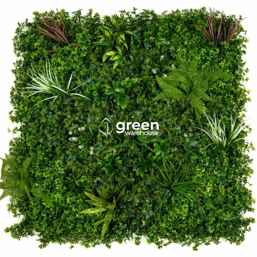 Tropical Mix  - Artificial Hedge Panel for Green Walls - 40"x40" (10.76 sqft)