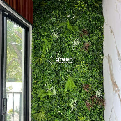 Tropical Mix  - Artificial Hedge Panel for Green Walls - 40"x40" (10.76 sqft)