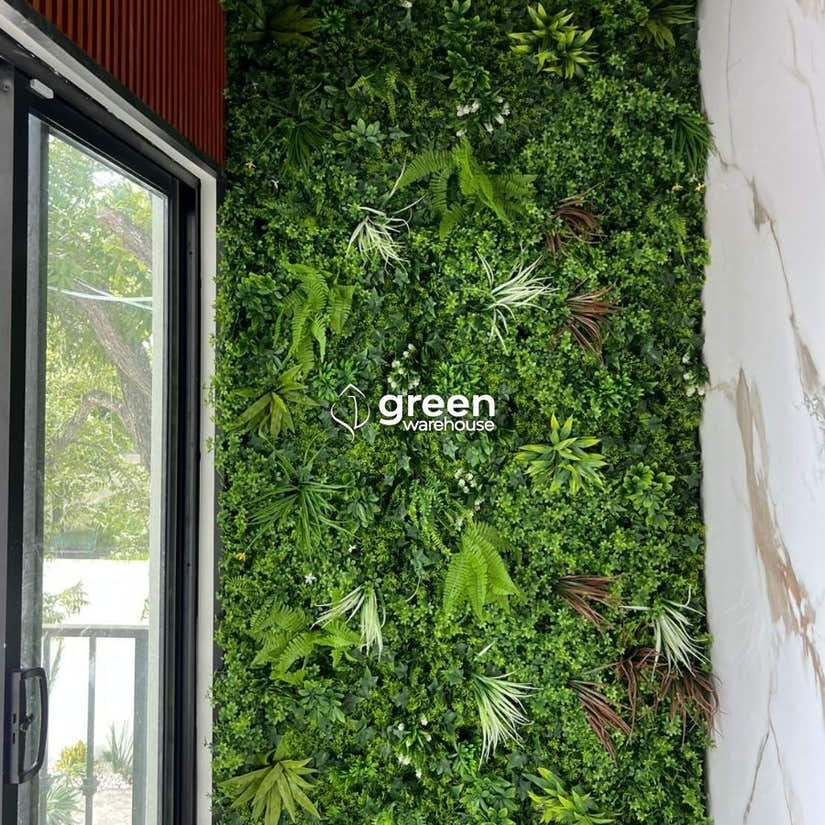 Tropical Mix  - Artificial Hedge Panel for Green Walls - 40"x40" (10.76 sqft)