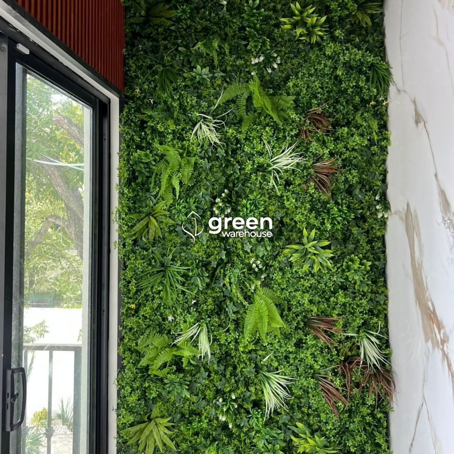 Tropical Mix  - Artificial Hedge Panel for Green Walls - 40"x40" (10.76 sqft)