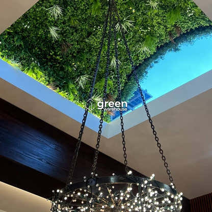 Tropical Mix  - Artificial Hedge Panel for Green Walls - 40"x40" (10.76 sqft)