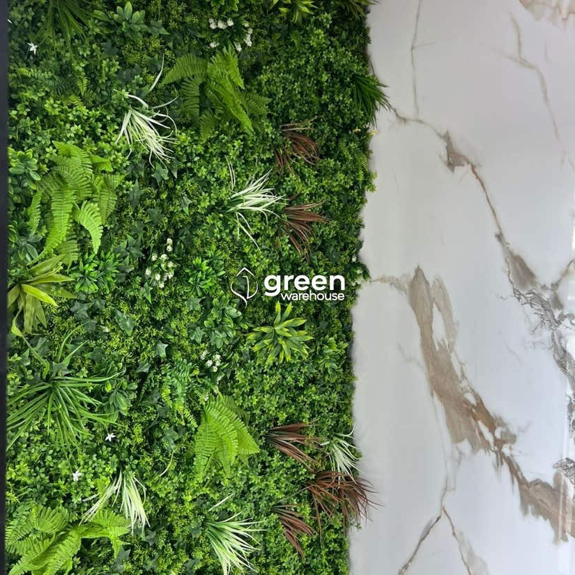 Tropical Mix  - Artificial Hedge Panel for Green Walls - 40"x40" (10.76 sqft)