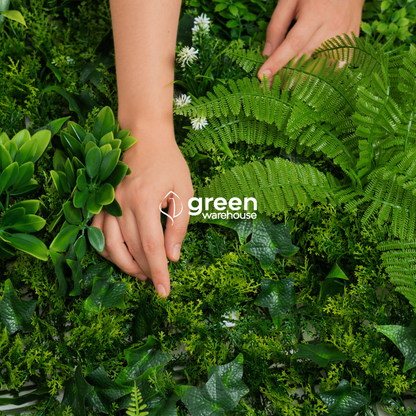 Tropical Mix  - Artificial Hedge Panel for Green Walls - 40"x40" (10.76 sqft)