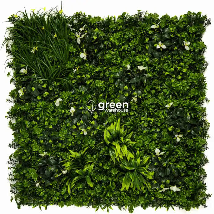 indoor artificial plant wall decor Black Forest Artificial Living Wall Panel 40"x40" 10.76 sqft