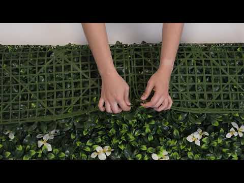 Gardenia Flower - Artificial Hedge Panel for Green Walls - 40"x40" (10.76 sqft)