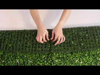 The Artificial Jasmine Foliage is ideal for sober and elegant decorations thanks to its small dark green and bright green leaves, complemented by discreet white flowers that offer a fresh and natural appearance. It is a Foliage that on its own can give life to Green Walls, however, it is also the favorite to combine it with foliage of other colors and further highlight the white flower of this Jasmine Foliage. We ship all over the USA.