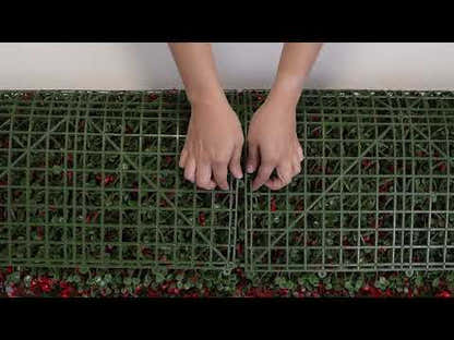 Red Myrtle  - Artificial Hedge Panel for Green Walls - 40"x40" (10.76 sqft)