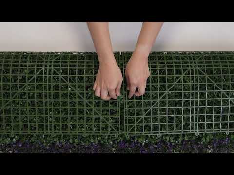 Lavander Myrtle - Artificial Hedge Panel for Green Walls - 40"x40" (10.76 sqft)