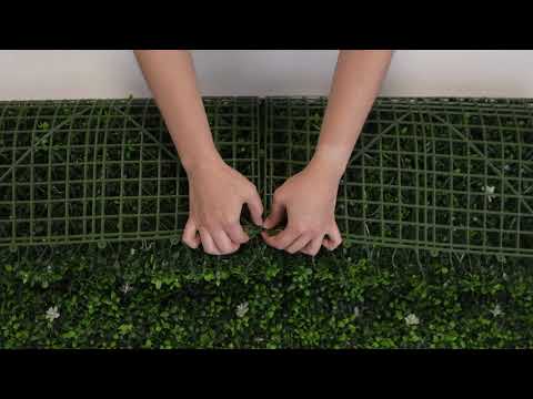 Myrtle Flower - Artificial Hedge Panel for Green Walls - 40"x40" (10.76 sqft)